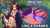 Ling as Shanks Skin One Piece X Mlbb - Mobile Legends