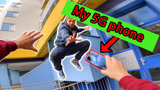 Merebut HP 5G Pejalan Kaki. Rekaman Pengejaran di Jalan Berlin!