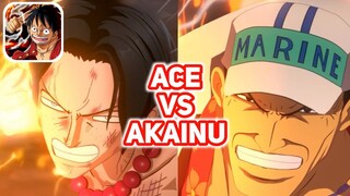 One Piece Fighting Path - Prologue Ace Vs Akainu Gameplay (Android, iOS)