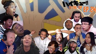 KARASUNO VS INARIZAKI FINAL POINT ! HAIKYUU TO THE TOP SEASON 4 EPISODE 24 BEST REACTION COMPILATION