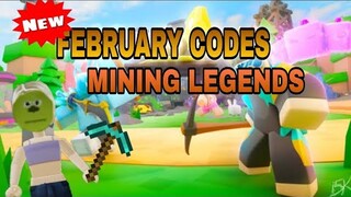 CODES in FEBRUARY 2021⛏️MINING LEGENDS⛏️