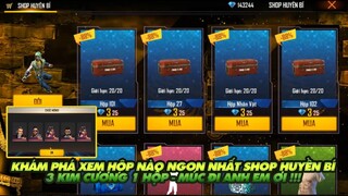 FREE FIRE | KHÁM PHÁ HỘP NÀO NGON NHẤT TRONG SHOP HUYỀN BÍ - CÁCH KIẾM HUY HIỆU ĐỔI ĐỒ GIÁ RẺ!!!