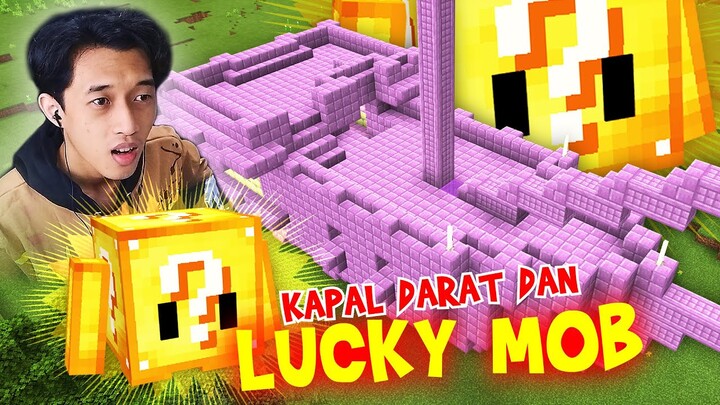 Minecraft tapi LUCKY BLOCKNYA BISA JALAN-JALAN dan Instan Structure Spawn Kapal di Daratan!!