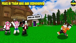 FOXB THỬ THÁCH TÌM NHÀ ANH REDHOODVN VÀ CHỊ MỀU ĐỂ TẶNG DƯA HẤU CỦA FOXB TRỒNG TRONG MINECRAFT