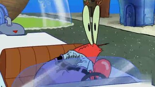 เกราะของ Mr. Krabs สูงจริงๆ แซนดี้ขับเฮลิคอปเตอร์และยิงมิสไซล์ แต่มันแค่ทำให้เกราะแตก!