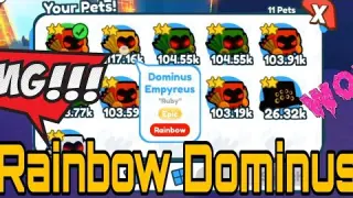 Rainbow Dominus Infernus Giveaway (New Pet simulator X)