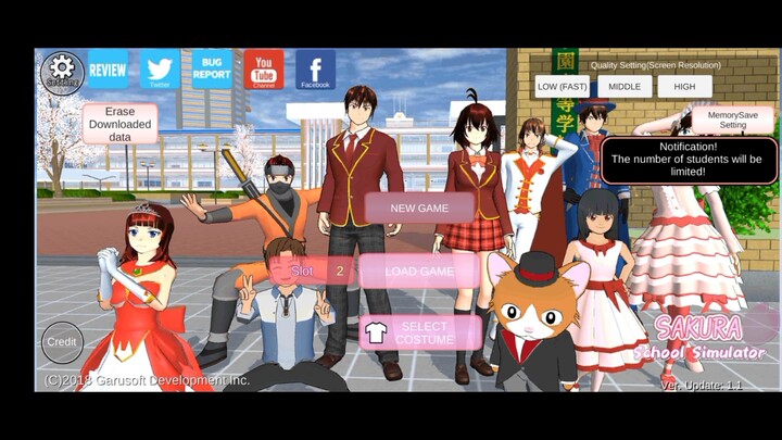 view sakura school simulator アップデート1.1