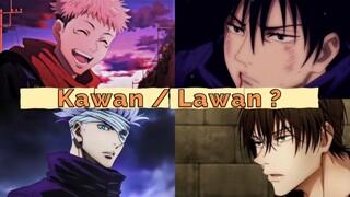 [Jujutsu Kaisen] Diam menjadi kawan, Bergerak menjadi lawan ! Yuuji vs Megumi Gojo vs Toji