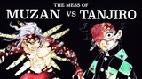 The Mess of Muzan VS Tanjiro | Demon Slayer