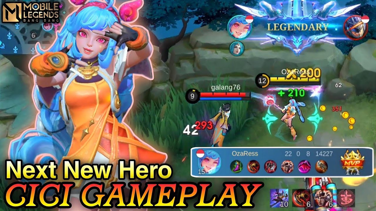 Next New Hero Cici Buoyant Performer Gameplay - Mobile Legends Bang Bang -  BiliBili