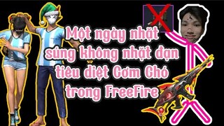 Một ngày nhặt súng không nhặt đạn tiêu diệt Cơm Chó trong FreeFire | Chú Xám #shorts