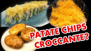 Come preparare patata chips croccante per sushi ?