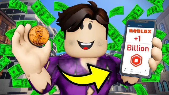 He Turned A Penny To A Billion Dollars: A Roblox Movie
