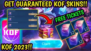 NEW BIG EVENT! GET YOUR FREE KOF SKIN (GUARANTEED) IN KOF EVENT 2023! - MLBB