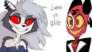 Pain Games With Blitz & Loona ( Helluva Boss Comic Tilla Mayday)