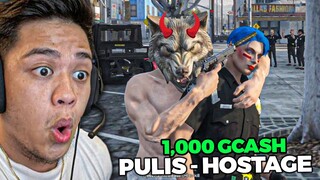 Mang-HOSTAGE ng PULIS para sa 1,000 GCASH - GTA V Roleplay