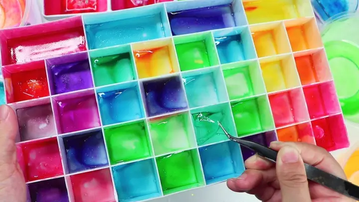 Satisfying video of removing colored fims. So soothing!
