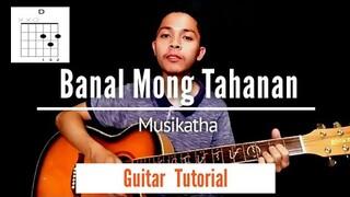 Banal Mong Tahanan Guitar Tutorial | Ricky Mañoza