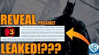 NEW Batman Game Announcement Leaked?