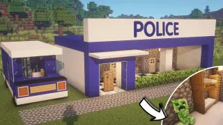 How to build a police station in Minecraft
