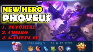 UNKILLABLE New Hero PHOVEUS! Combo Tutorial | Item build | MVP Gameplay | Mythic