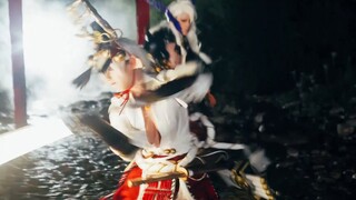 [Ran Xiang/Fighting/Stepping on Points] The live-action COS short film of "Onmyoji" by the runaway little boy - the final battle of Luhai