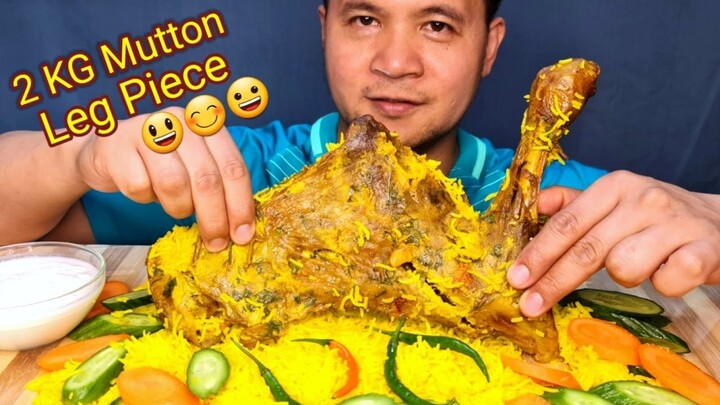 HUGE MUTTON LEG PIECE WITH YELLOW RICE | FOOD VIDEO MUKBANG PHILIPPINES