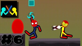 Supreme Duelist Stickman Gameplay Part 6 - Spider-man VS Iron man