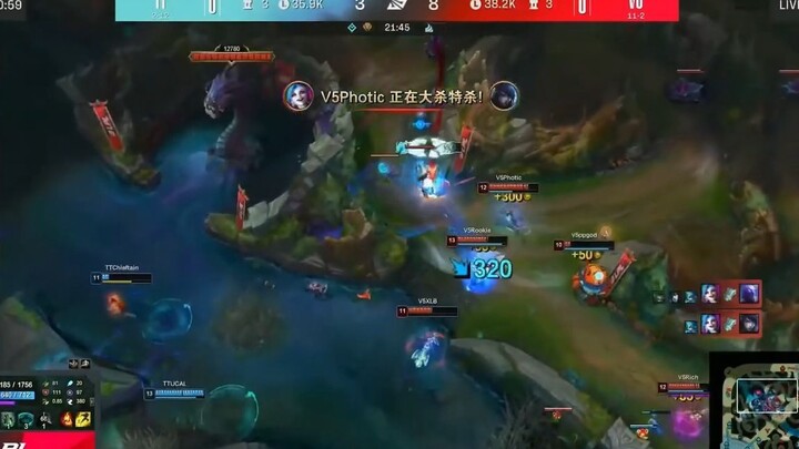 V5 vs TT _ Highlights - Game 1 _ Tuần 9 Ngày 1 _ LPL Mùa Xuân 2022