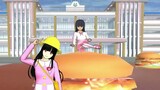 Simulator Kampus Sakura: Melarikan diri dari monster hamburger!