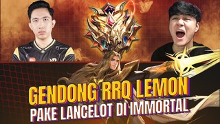 GENDONG RRQ LEMON PAKE LANCELOT DI IMMORTAL HARD GAME! - Mobile Legends
