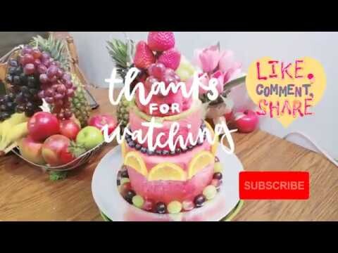 Fruit Cake  Watermelon Decoration Ideas/Fruit Carving