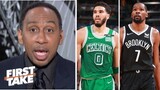 ESPN First Take | Stephen A. ""breaks down" NBA Playoffs Game 3: Nets vs Celtics who wins round 3