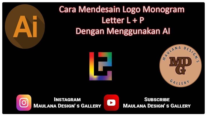 Cara Mendesain Logo Monogram Letter L + P Dengan Menggunakan AI