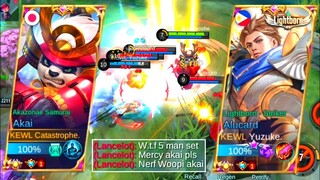 YUZUKE + 5 MAN SET BY WOOPI = ??? | AKAI GAMEPLAY | MLBB