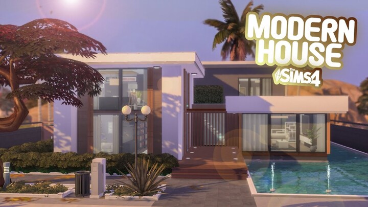 MODERN HOUSE ✨| Stop Motion Build | No CC | Sims 4