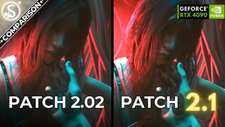 CP2077: PATCH 2.02 vs 2.1 Path Tracing Comparison | RTX 4090 4K