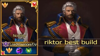 arena of valor riktor best build riktor new build aov riktor