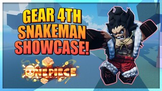 Gear 4 Snakeman Full Showcase in A One Piece Game