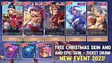 NEW WINTER BOX EVENT! GUARANTEED CHRISTMAS SKIN AND EPIC SKIN! FREE SKIN! | MOBILE LEGENDS 2023