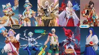 AOV New Skin Alice, Charlotte, Ryoma, Teeri, Lauriel, Annette, Omen, Richter, Kahlii | Codex | SNK