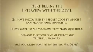 A Conversation with the Devil