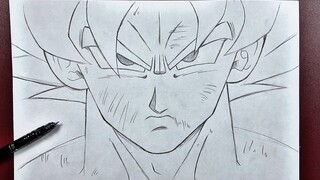 How to draw goku ssj2 | DBZ SKETCH