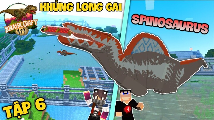 Minecraft 1000 Ngày CÔNG VIÊN KHỦNG LONG Tập 6 - Chúa Tể Đầm Lầy Khủng Long Gai Spinosaurus