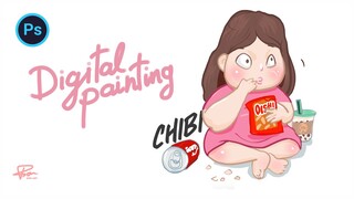 Vẽ minh họa chibi - Digital painting | BonART