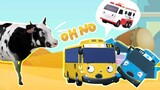 Tebak Gambar || Menyusun Puzzle Bus TAYO diseruduk Sapi Ngamuk