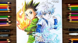 Speed Drawing - Gon & Killua - (Hunter X Hunter)