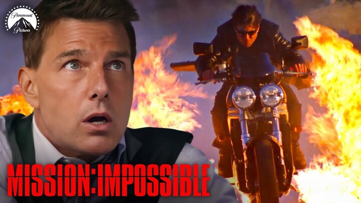 Mission: Impossible - Tom Cruise's INSANE Motorcycle Stunts | Paramount Movies