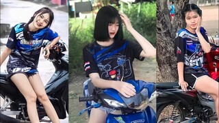สาวสวยคู่รถซิ่ง!!  มีแต่คนน่ารัก ไม่ดูพลาด!![เพลงเพราะๆ] ไอ้ยักษ์