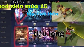 Mod skin Lee Sin Tiểu Long Lee Sin Tuyệt Vô Thần - mod skin liên quân mùa 15 (26-06_2020)